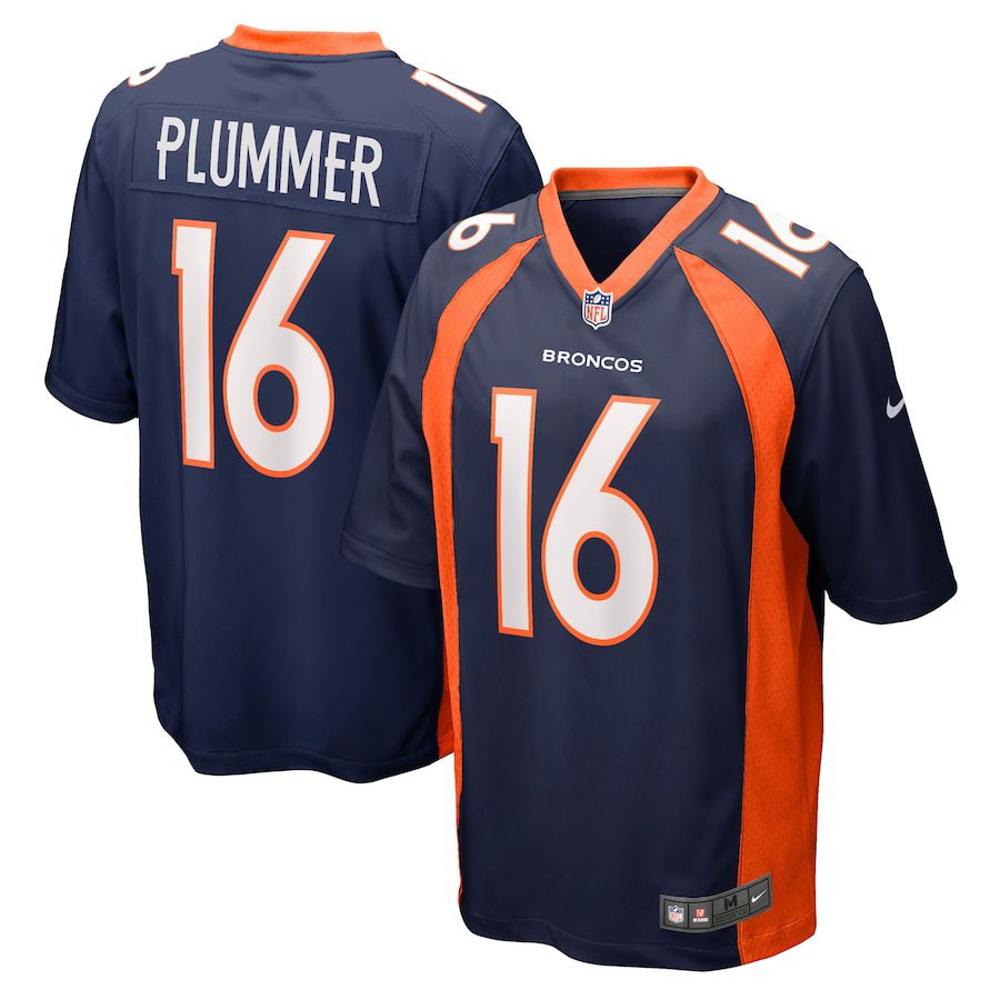Men Denver Broncos 16 Jake Plummer Nike Navy Retired Player NFL Jersey